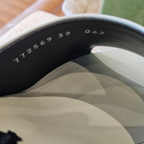 Gucci Interlocking G Heel Sandal 772569 C9D00  3409 Light Green Leather Size 39 - Picture 8 of 11